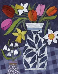 Kleurrijke lentebloemen