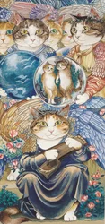 Illustratie uit Cats Galore! A Compendium of Cultured Cats (pub. 2015)