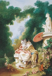 Illustratie uit Cats Galore! A Compendium of Cultured Cats