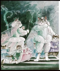 Illustratie uit Shakespeare Cats (pub. 1996)