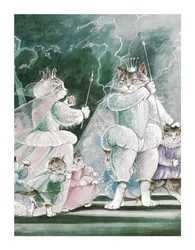 Illustratie uit Shakespeare Cats: Poster Boek (pub. 2016)