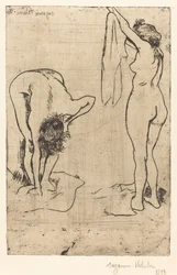 Badende vrouwen