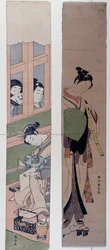 Courtisanes, door Suzuki Harunobu (1725-1770), Japan