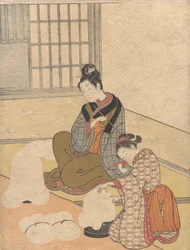 Avondsneeuw op de Nurioke, uit de serie Acht Salon Zichten, ca. 1766