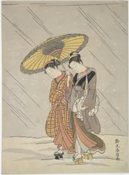 Twee vrouwen in een storm