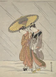 Twee vrouwen in een storm, 1764-72