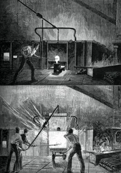 Puddlers aan het werk, c1880