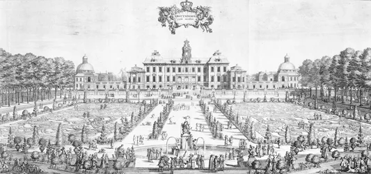 Een uitzicht op het Drottningholm Paleis, 1692