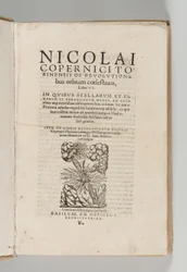 De revolutionibus orbium coelestium door Nicolaus Copernicus met De libris revolutionum Nicolai Copernici Narratio prima door Georg Johann Rheticus, Basel: Heinrich Petri