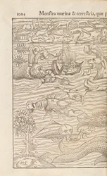 Pagina 1004 uit Cosmographiae Universalis door Sebastian Muenster, Basel, 1572