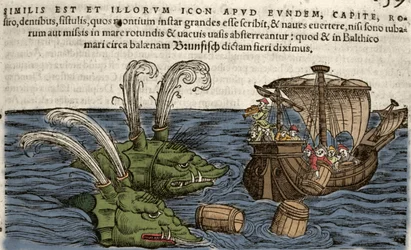 Zee monsters, illustratie uit 