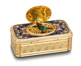 Zingende-vogel doos, ca. 1840