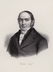 Wilhelm Snell, Zwitsers professor en politicus (gravure)