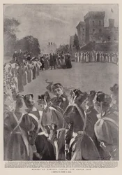 Verpleegsters bij Windsor Castle, de Mars