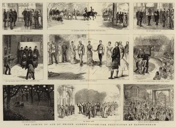 De Volwassenwording van Prins Albert Victor, de Festiviteiten in Sandringham
