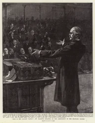 Dit is de Geknevelde Natie, Mr Balfour spreekt over de wijziging van de staande orders