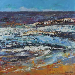 Frothy Shore, 2021 (olieverf op doek)