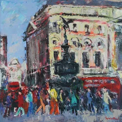 Piccadilly People, 2024 (acryl)