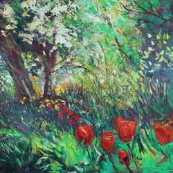 Tulpen en Bos