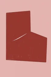 Hoekig rood formulier
