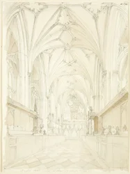 Koor van de kathedraal van Bristol, kijkend naar het oosten