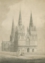 Lichfield Kathedraal - Westgevel