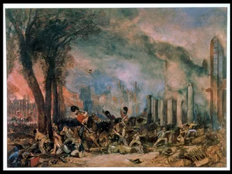 Aanval van de 3e Dragoon Guards in Queen Square, Bristol, maandag 31 oktober 1831