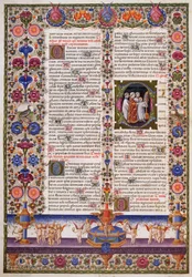 Het Boek der Psalmen, uit Deel I van de Bijbel van Borso d