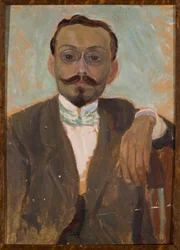 Portret van de beeldhouwer Bolesław Bałzukiewicz