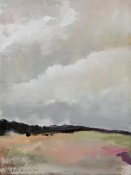 Rustig bewolkt landschap