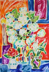 Levendig bloemstilleven