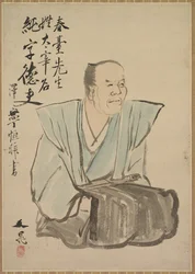 Imaginair portret van Shundai Dazai, eind 1700s-1800s