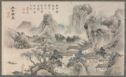 Gezichten op de Xiao en Xiang rivieren