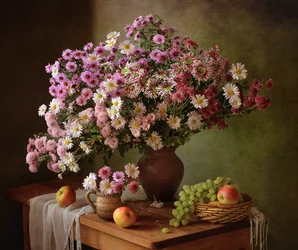 Herfstbloemstilleven