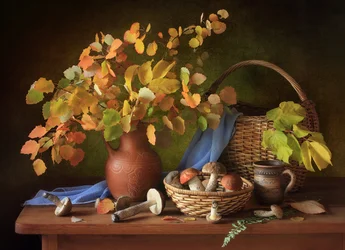 Herfstpaddenstoelenoogst
