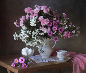 Gezellig bloemstilleven