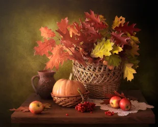 Rustiek herfststilleven