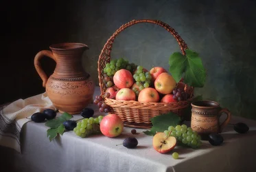 Rustiek fruitstilleven