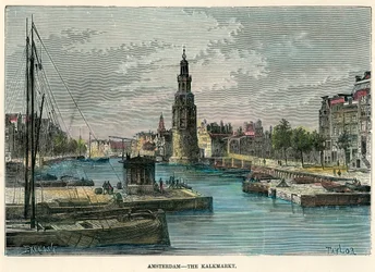 De Kalkmarkt, Amsterdam, Nederland, ca. 1880