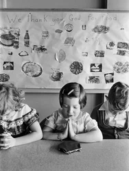 Zondagsschoolklas in de First Congregational Church of Bellevue