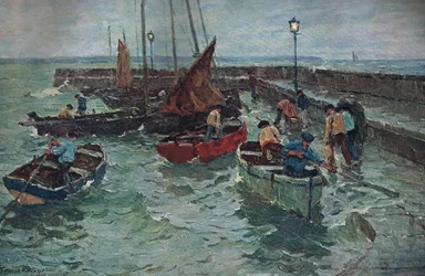 Havenscène, ca. 1915