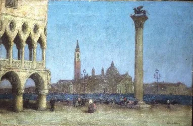 De Piazzetta, Venetië, schemering