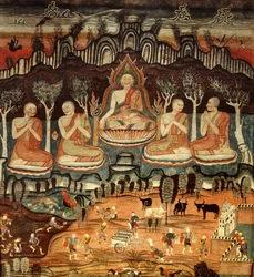 De eerste preek en Khattana Kuman Jataka, 1867