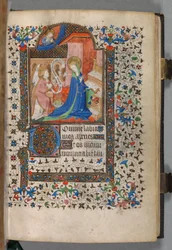Getijdenboek (Gebruik van Parijs): Fol. 37r, Annunciatie