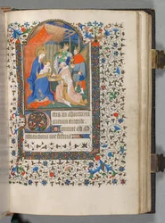 Getijdenboek Gebruik van Parijs: Fol. 67r, Aanbidding der wijzen, ca. 1420