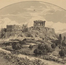 De Akropolis vanuit het westen