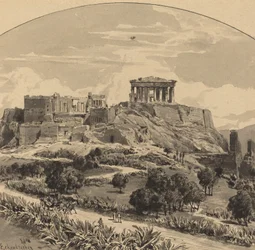 De Akropolis vanuit het westen