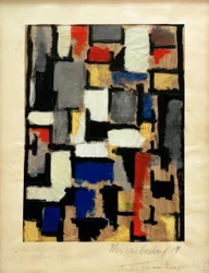 Lena in interieur, studie voor compositie XIII