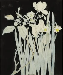 Narcissen en Rozen