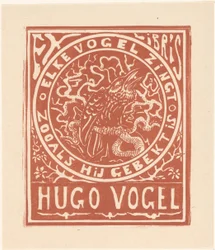 Ex libris van Hugo Vogel